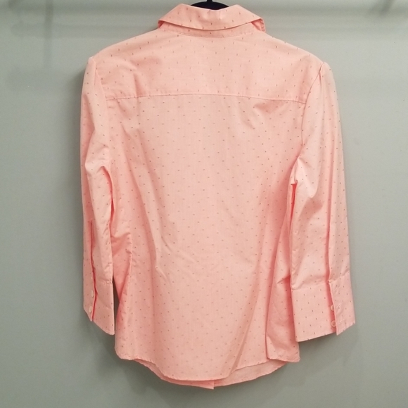 Banana Republic Pink Print 3/4 Length Sleeve Top - Picture 8 of 8